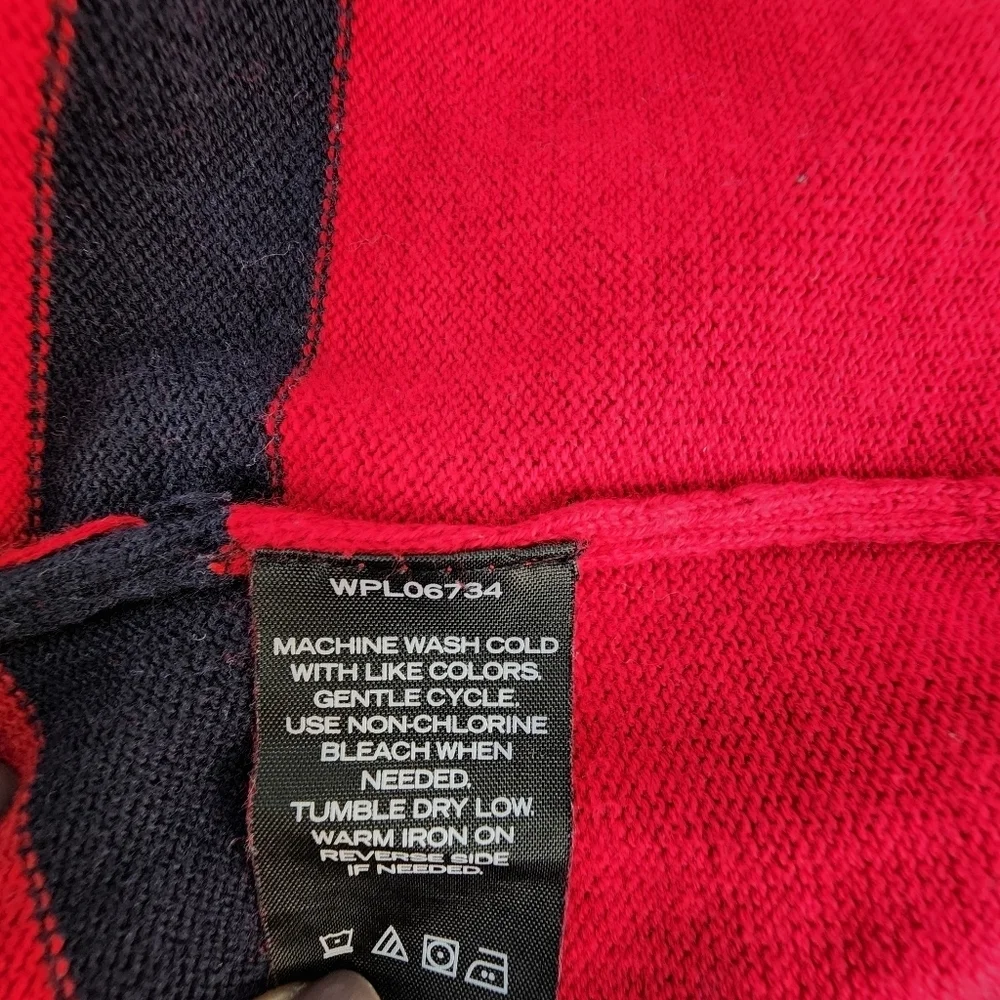 Nautica  Red & Blue Striped Sweater  With Pockets Girls Dress Size 3T